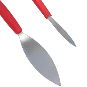 2pc Trowel + Square Leaf Profiling Tools Triangular Plasterers Plaster Pointing