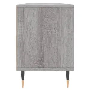 Berkfield TV Cabinet Grey Sonoma 150x30x44.5 cm Engineered Wood