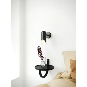 Nordlux Rochelle Indoor Wall Light in Black (Height) 20.5cm