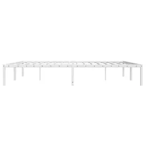 Berkfield Metal Bed Frame without Mattress White 183x213cm