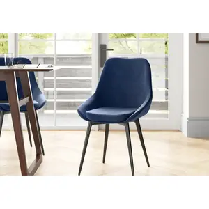 Rocio Upholstered Dining Chair (Set of 2) Blue