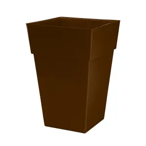 simpa 2PC Moda Milano 28L Chocolate Plastic Planters.