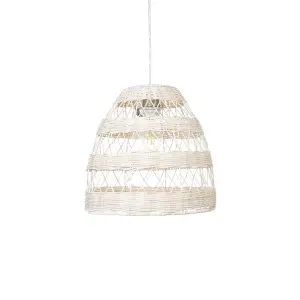 Litecraft Rattan Easy Fit Natural Ceiling Light Lamp Shade