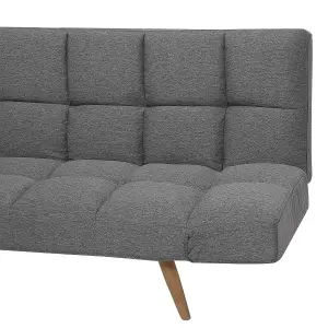 Beliani Retro Sofa Bed INGARO Dark Grey