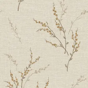 Zambaiti Parati Carmella Floral Trail Cream Wallpaper