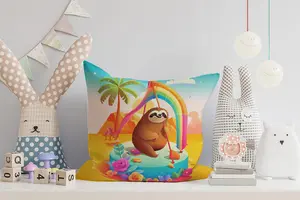 Donkey On A Beach Holiday Cushions 45cm x 45cm