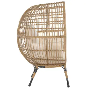 Garden Chair VEROLI PE Rattan Beige