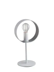 Luminosa OLYMPIC Table Lamp White, Silver 16x32x13cm