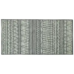 Area Rug Black and Grey 80 x 150 cm KEBAN