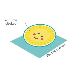 Easter Window Sticker Pack Children's Bedroom Nursery Playroom Décor Self-Adhesive Reusable