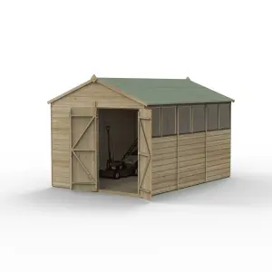 Beckwood 8x12 Apex Shed - 6 Windows - Double Door