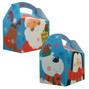 Amscan Penguin & Santa Christmas Gift Boxes (Pack of 6) Multicoloured (One Size)