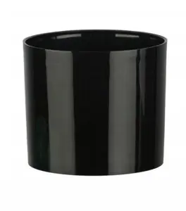 Cactus Plant Pot Round Plastic Pots Cylinder Modern Decorative Black 6cm