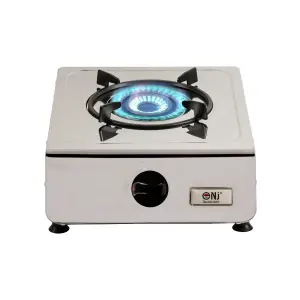 NJ-100SD Indoor Single Burner Gas Stove Stainless Steel Portable Camping Cooker LPG 4kW