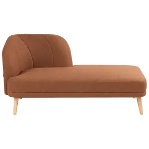 Left Hand Fabric Chaise Lounge Golden Brown TANLAY