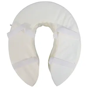 Foam Padded Raised Toilet Seat - Raised 6 Inches - Easy Install Removable Cover