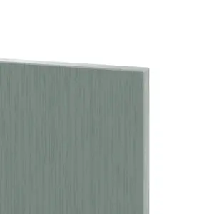 GoodHome Alpinia Matt Green Painted Wood Effect Shaker Tall Wall End panel (H)900mm (W)320mm