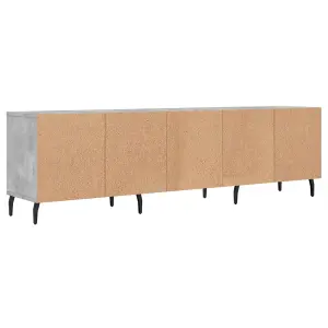 Berkfield TV Cabinet Concrete Grey 150x30x44.5 cm Engineered Wood