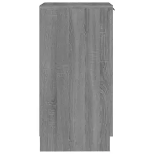 Berkfield Shoe Cabinet Grey Sonoma 30x35x70 cm Engineered Wood