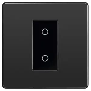 BG Evolve Black Chrome 200W Single Touch Dimmer Switch 2-Way Secondary