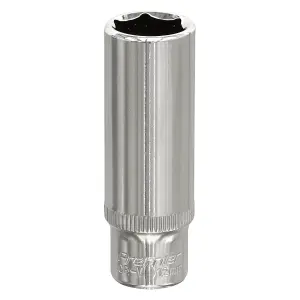 Sealey WallDrive Socket 12mm Deep 1/4" Drive Fully Polished Finish Tool SP1412D