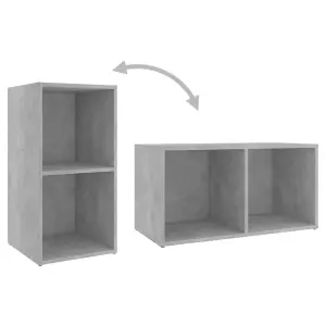 Berkfield TV Cabinets 2 pcs Concrete Grey 72x35x36.5 cm Engineered Wood