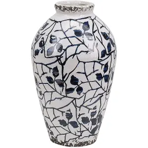 Flower Vase MALLIA Ceramic White