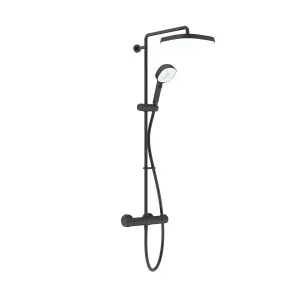 Mira Atom Matt Black Dual H/P combi mixer Shower