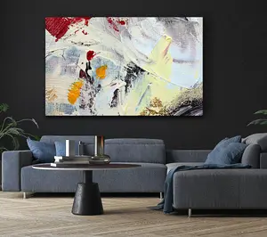 Thick Paint Applied Canvas Print Wall Art - Medium 20 x 32 Inches