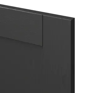 GoodHome Verbena Matt charcoal Shaker 50:50 Larder Cabinet door (W)600mm (H)1001mm (T)20mm