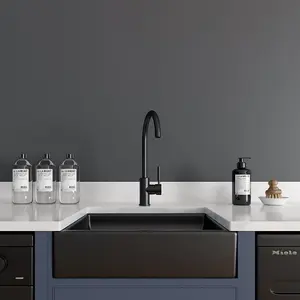 LSC Small Anthracite Grey 480x370x130 Ceramic Belfast Butler Kitchen Sink & Waste