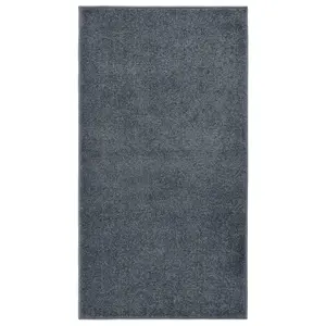 Berkfield Rug Short Pile 80x150 cm Anthracite