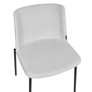 Set of 2 Dining Chairs ESBON Light Grey