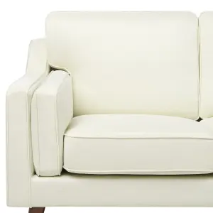 2 Seater Fabric Sofa Off-White LOKKA