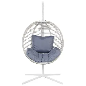 Hanging Chair with Stand ARCO Fabric White