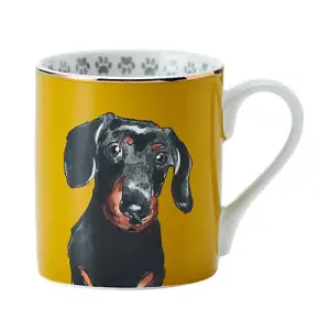 Mikasa Dachshund 280ml Straight-Sided Mug