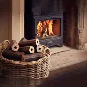 3x12 GardenCo High Energy Heat Compressed Logs - Pack of 36 Dry  Wood Fuel Briquettes For Wood Burners, Open Fires, Stoves