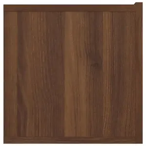 Berkfield TV Cabinet Brown Oak 80x30x30 cm Engineered Wood