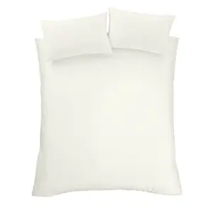 Bianca Bedding 180 Thread Count Egyptian Cotton Duvet Cover Set with Pillowcases Cream