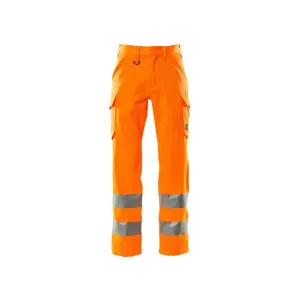 Mascot Safe Light Thigh Pocket Trousers (Hi-Vis Orange)  (32.5) (Leg Length - Long)