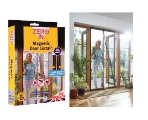 Magnetic Fly Screen Curtain Door & Window Set Curtain Zero In Home Pest Control