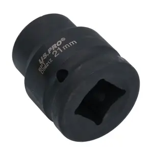 3/4" Drive 21mm Shallow Metric MM Impact Impacted Socket 6 Sided Single Hex