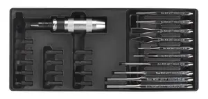 Sealey Tool Tray With Punch & Impact Driver Set 25 Pieces 176.5x397x55mm TBT18