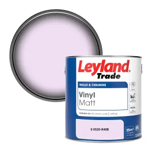 Leyland Trade Vinyl Matt Walls & Ceilings Emulsion Paint (S 0520-R40B) 2.5L