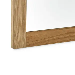 Cusson Wood Rectangle Wall Mirror