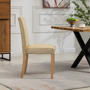 Maiolo Vegan Leather Dining Chairs - Set of 2