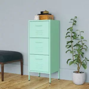 Berkfield Storage Cabinet Mint 42.5x35x101.5 cm Steel