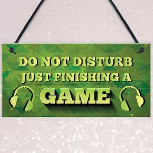 Novelty Gaming Sign For Dad Son Boys Bedroom Man Cave Wall Art Gamer Gift