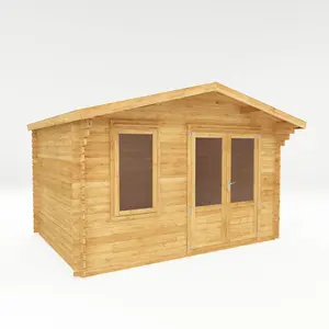 Mercia 13ft x 10ft Retreat Log Cabin 28mm