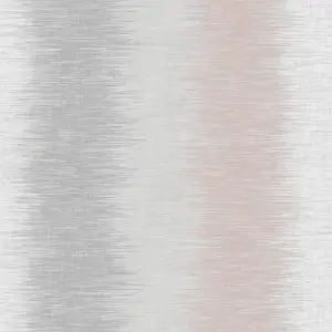 Fine Décor Aukland Grey & pink Striped Smooth Wallpaper